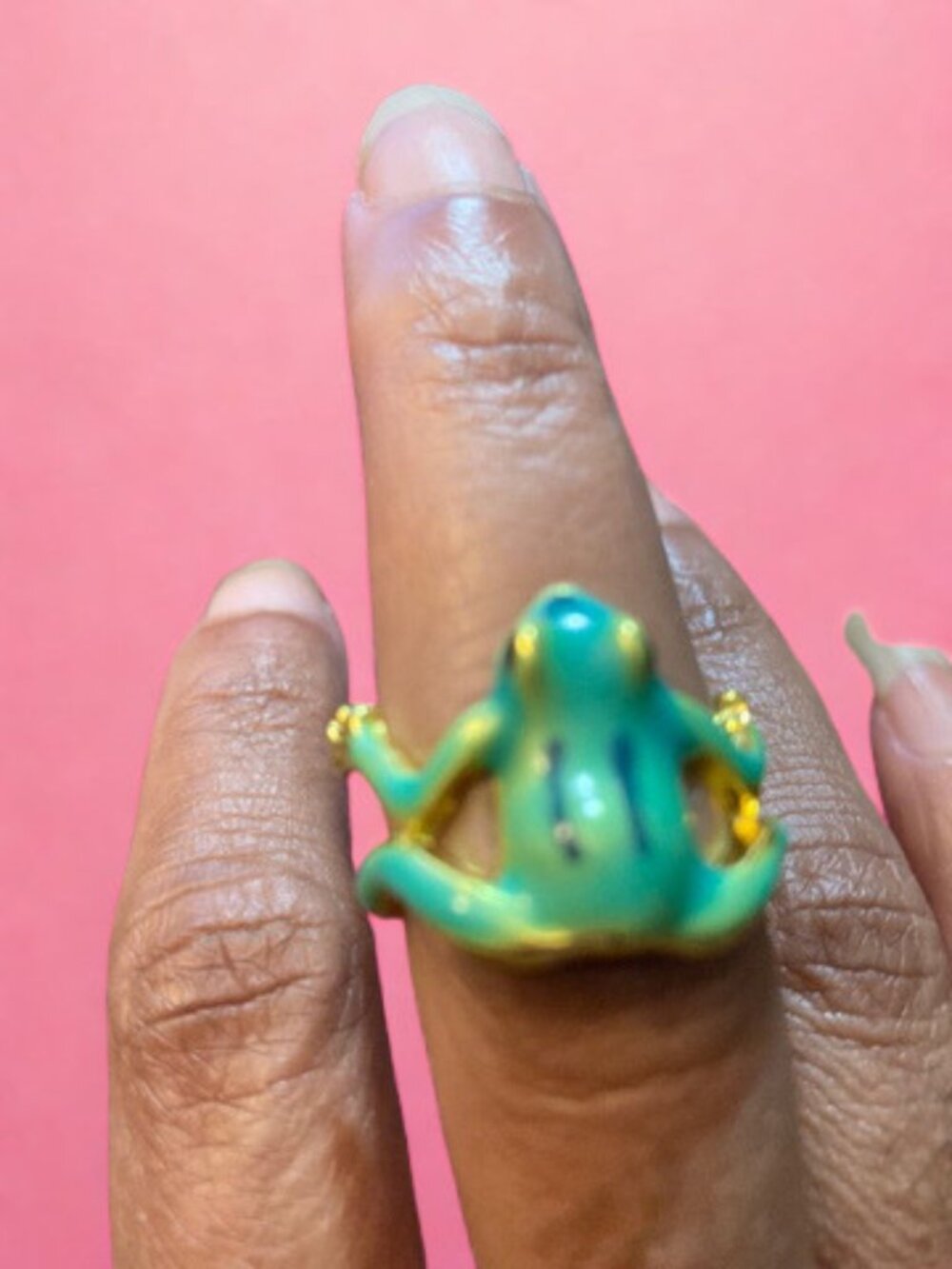 Frog Ring - Blue or Green